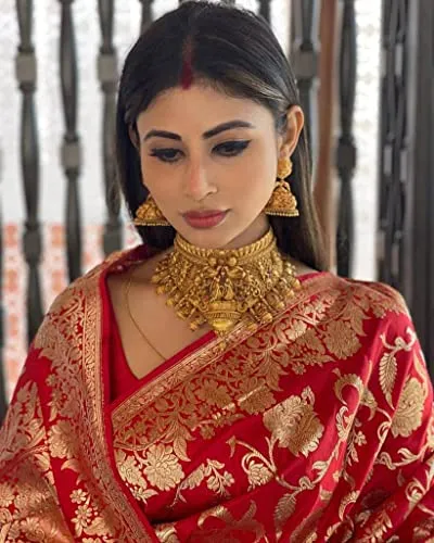 Avantika Fashion Women's Kanjivaram Soft Pure Silk Banarasi Sarees With Blouse Piece
