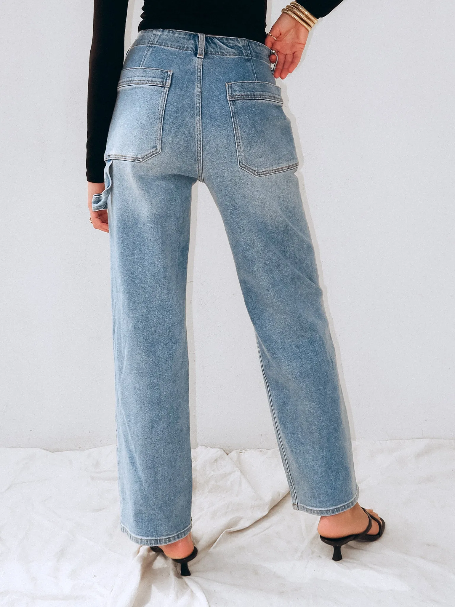 Better Off Cargo Boyfriend Jeans - Final Sale