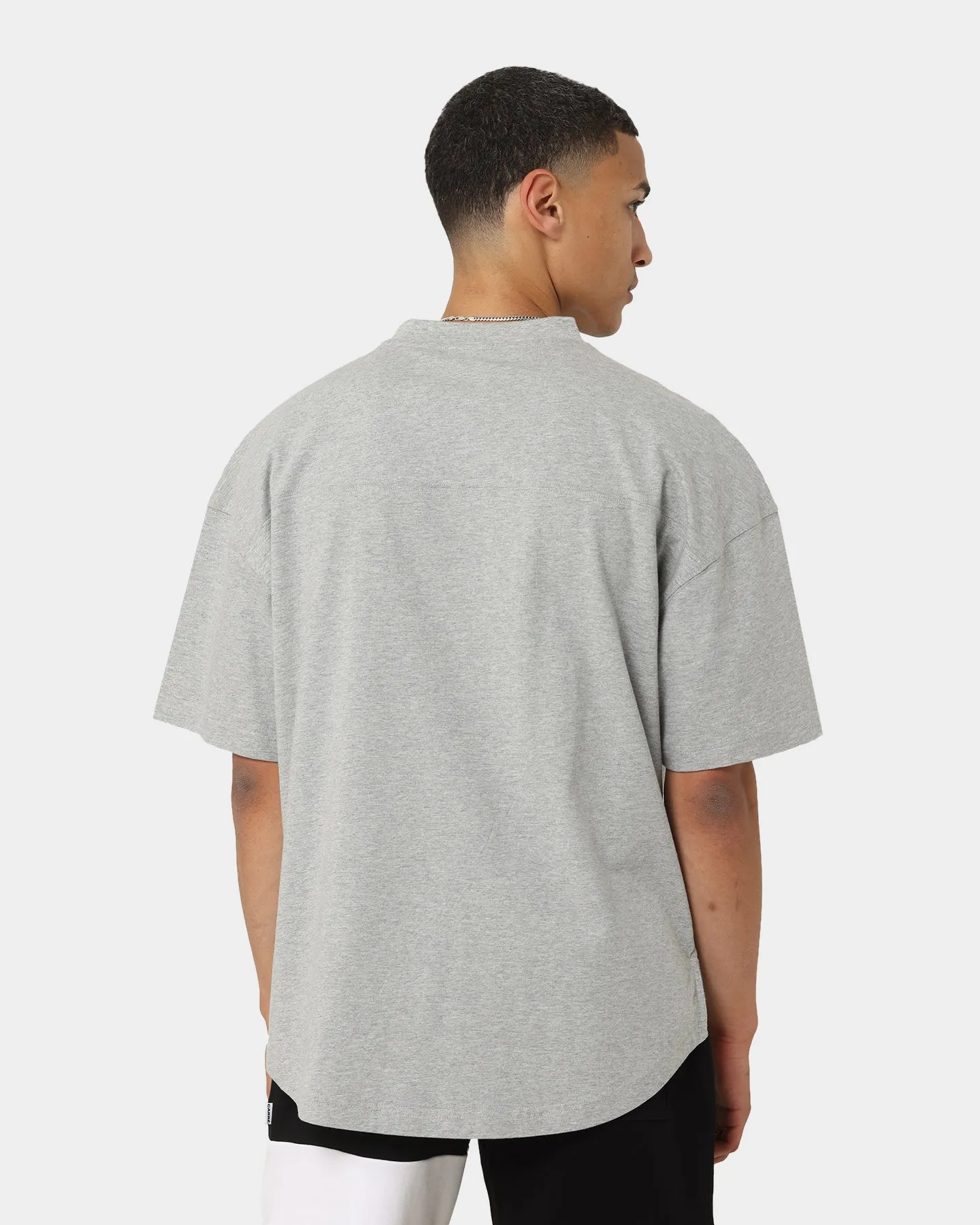 Carré Grid Iron Oversized T-Shirt Grey Marle