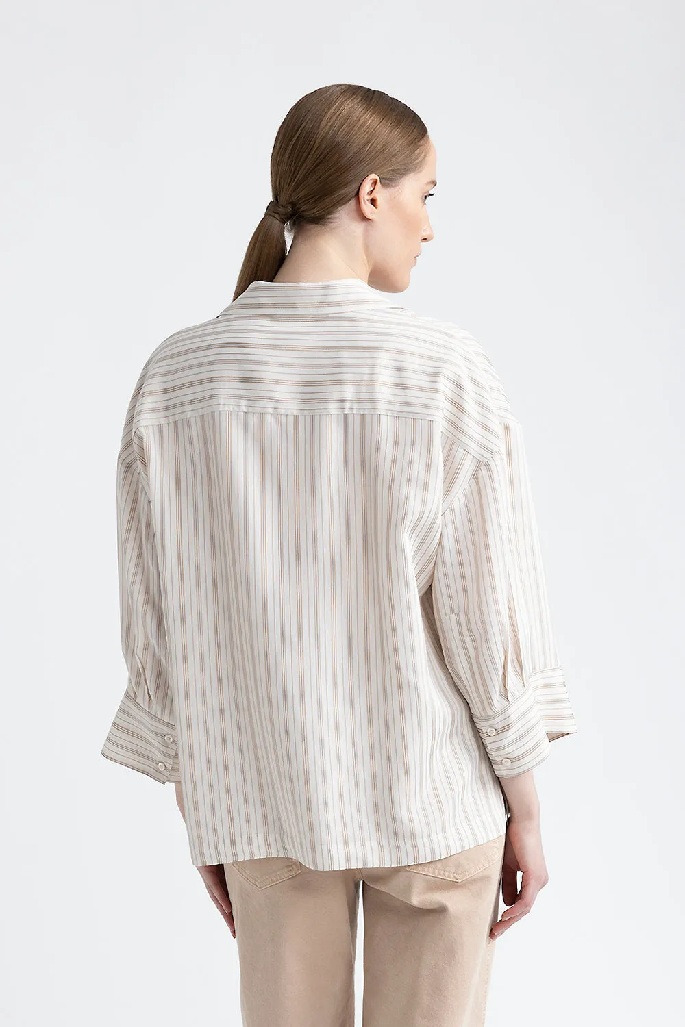 Cotton silk shirt