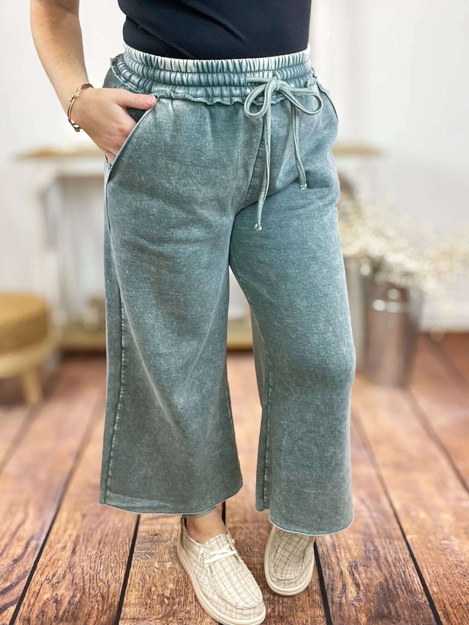 Cropped Jogger Lounge Pants Sweatpants