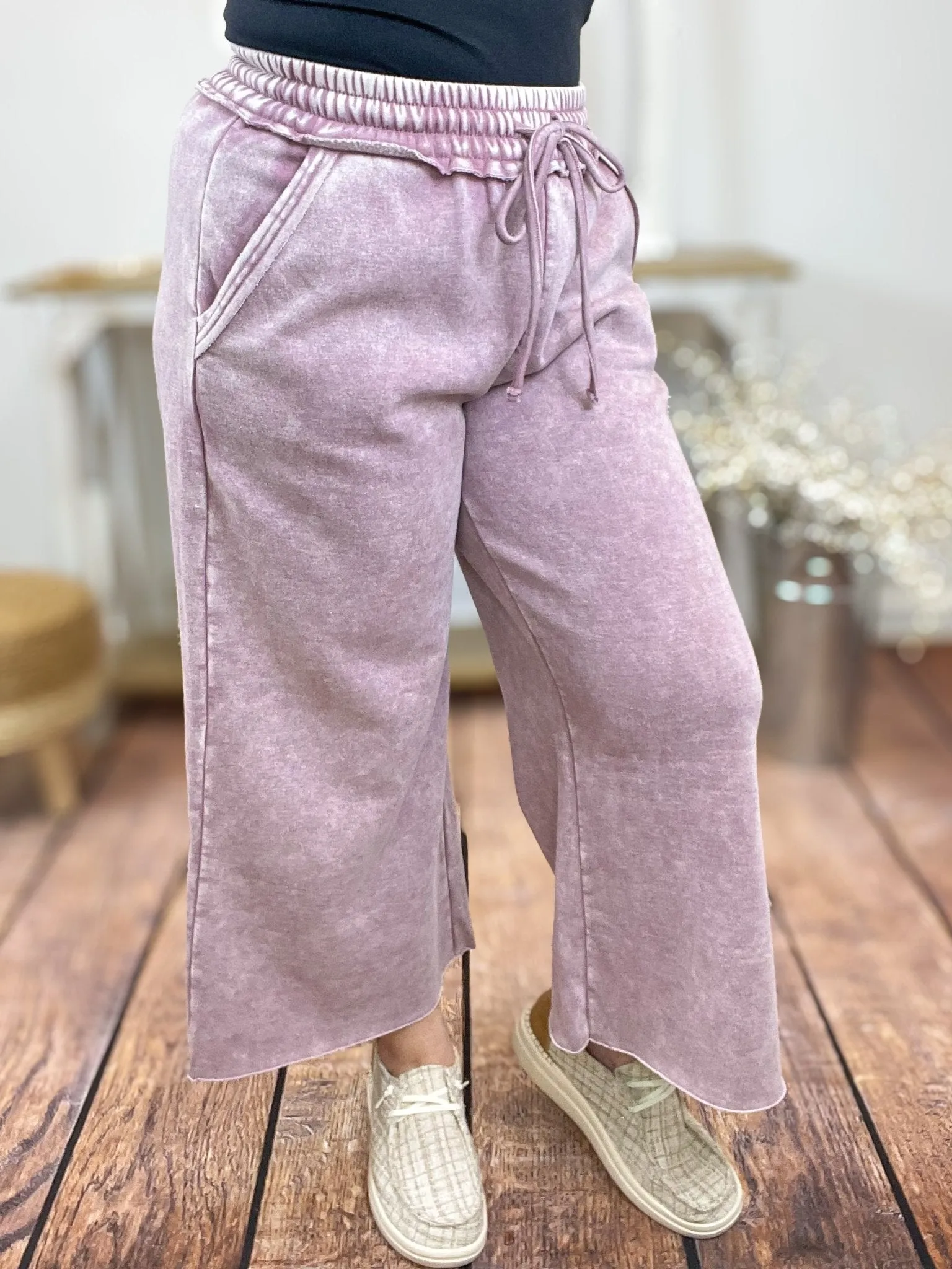 Cropped Jogger Lounge Pants Sweatpants