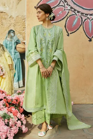 Cross Stitch - Unstitched Premium Lawn Collection - Garden Grace