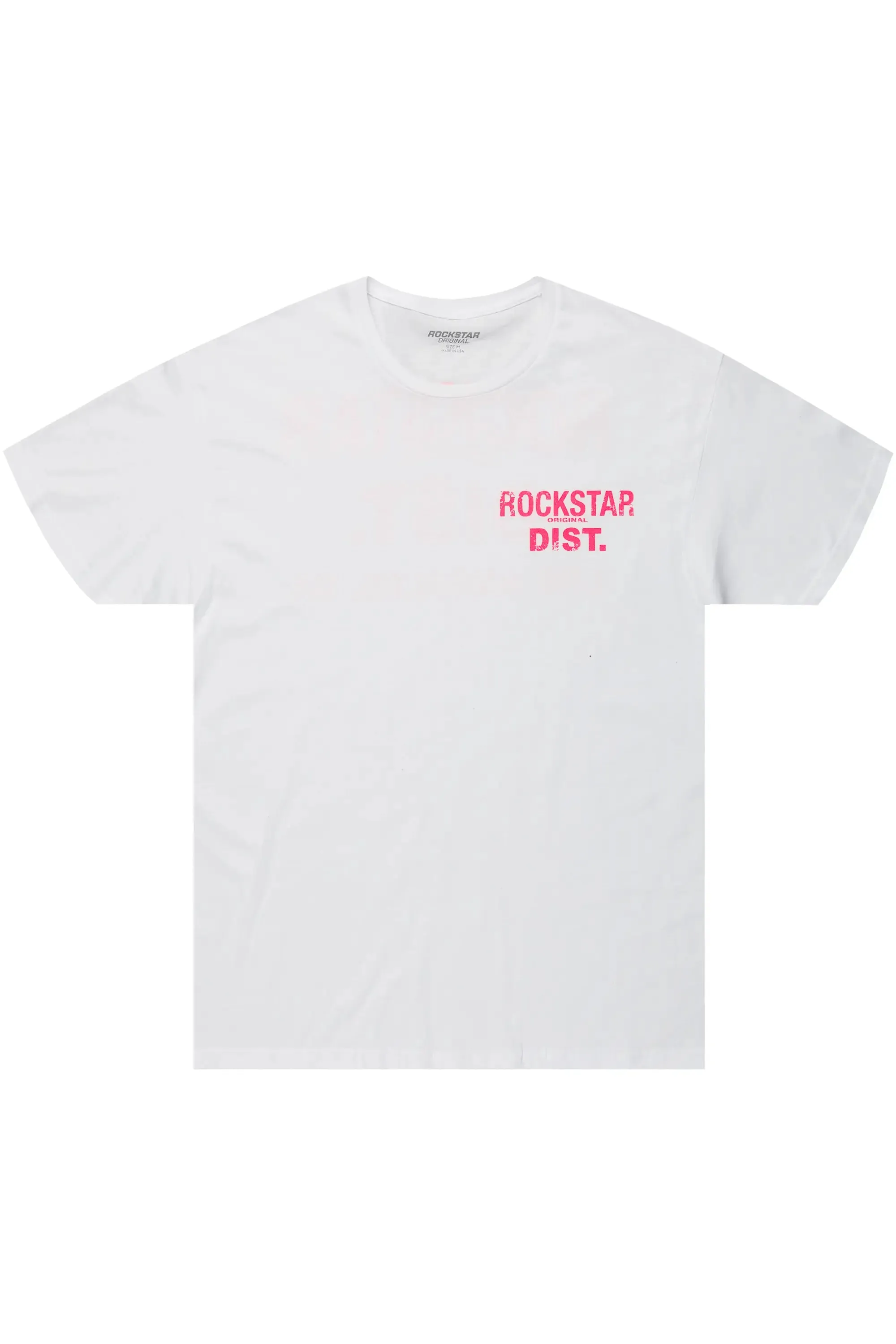 Dalasia White/Pink Oversized Tee