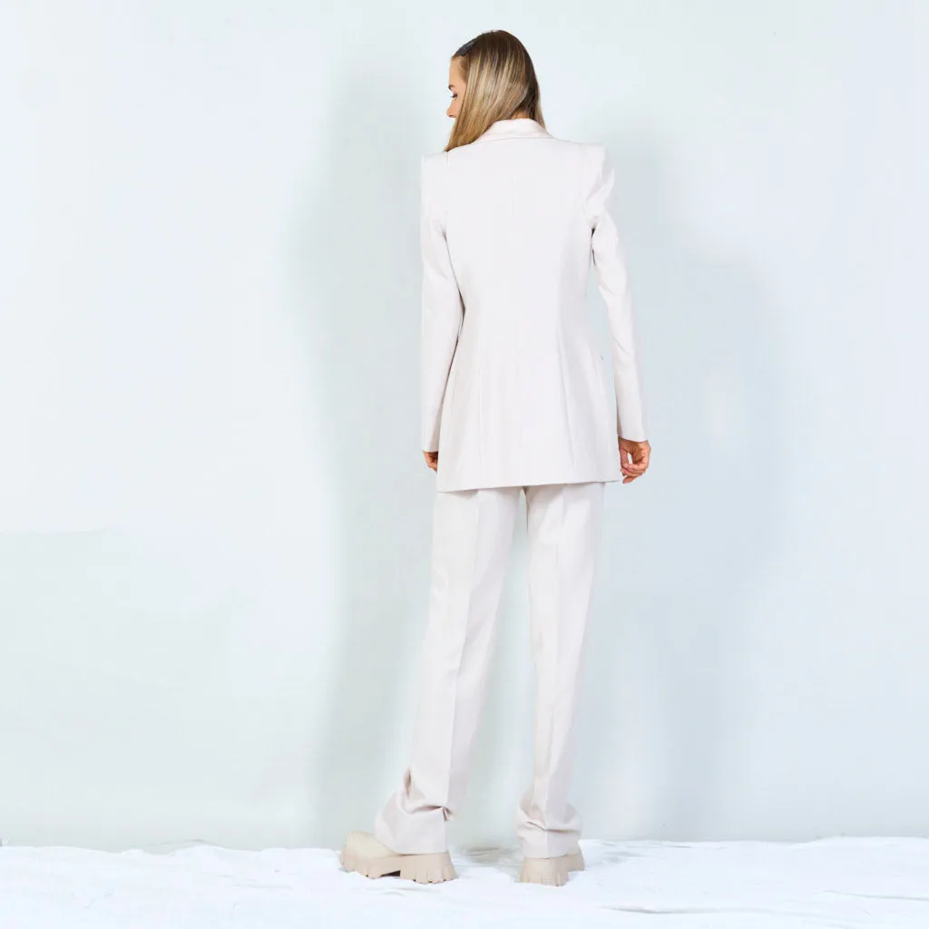 Elegant tailored blazer and pants set wholesale