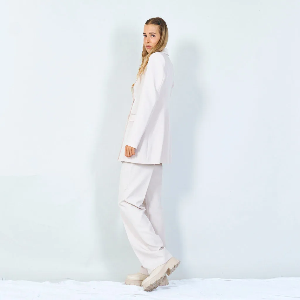 Elegant tailored blazer and pants set wholesale