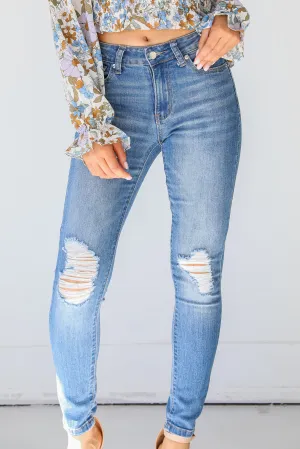 FINAL SALE - Ellie Distressed Skinny Jeans
