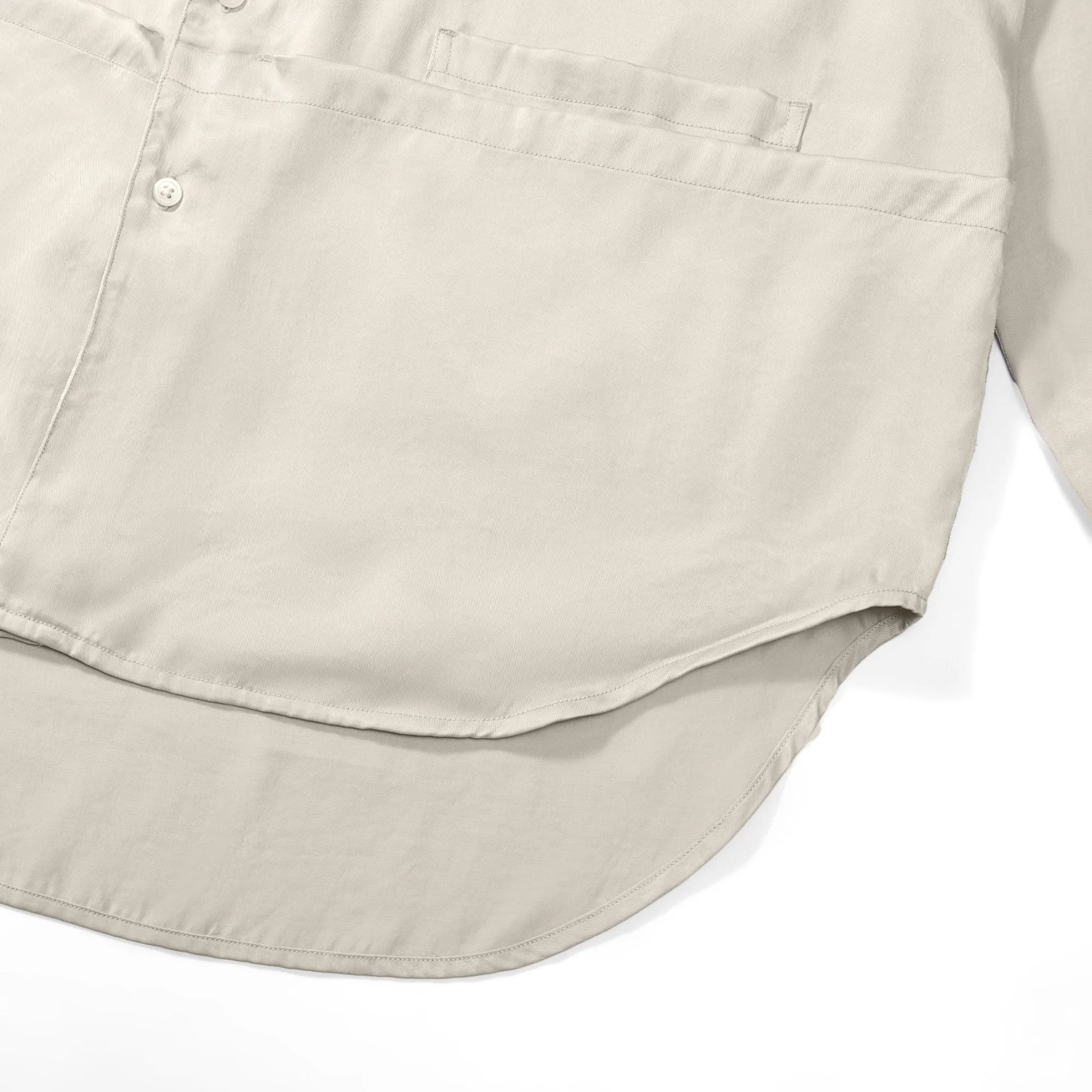 Flow TENCEL™ LUXE Relaxed Mandarin Collar Shirt