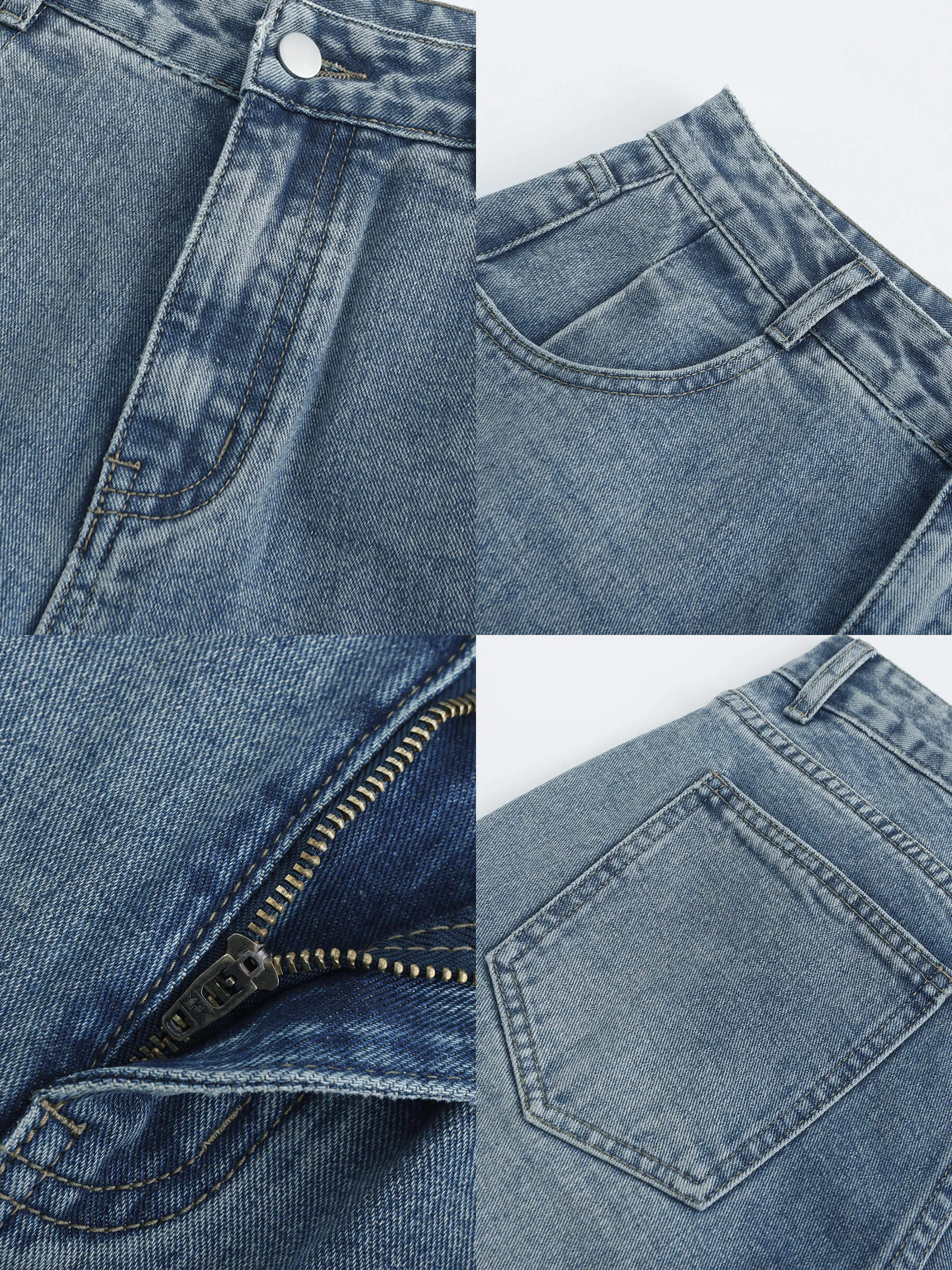 High Waisted Boyfriend Jeans