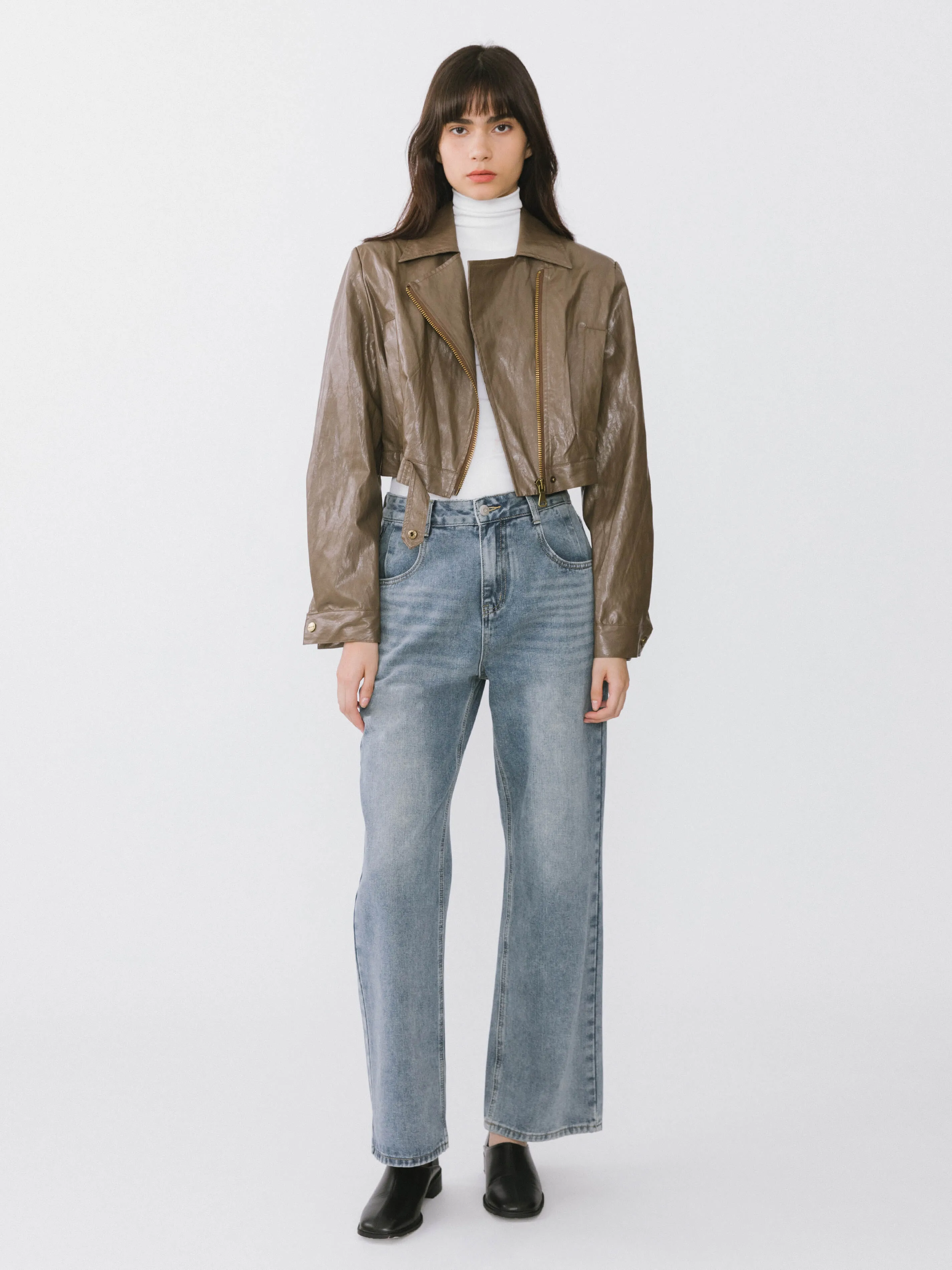High Waisted Boyfriend Jeans