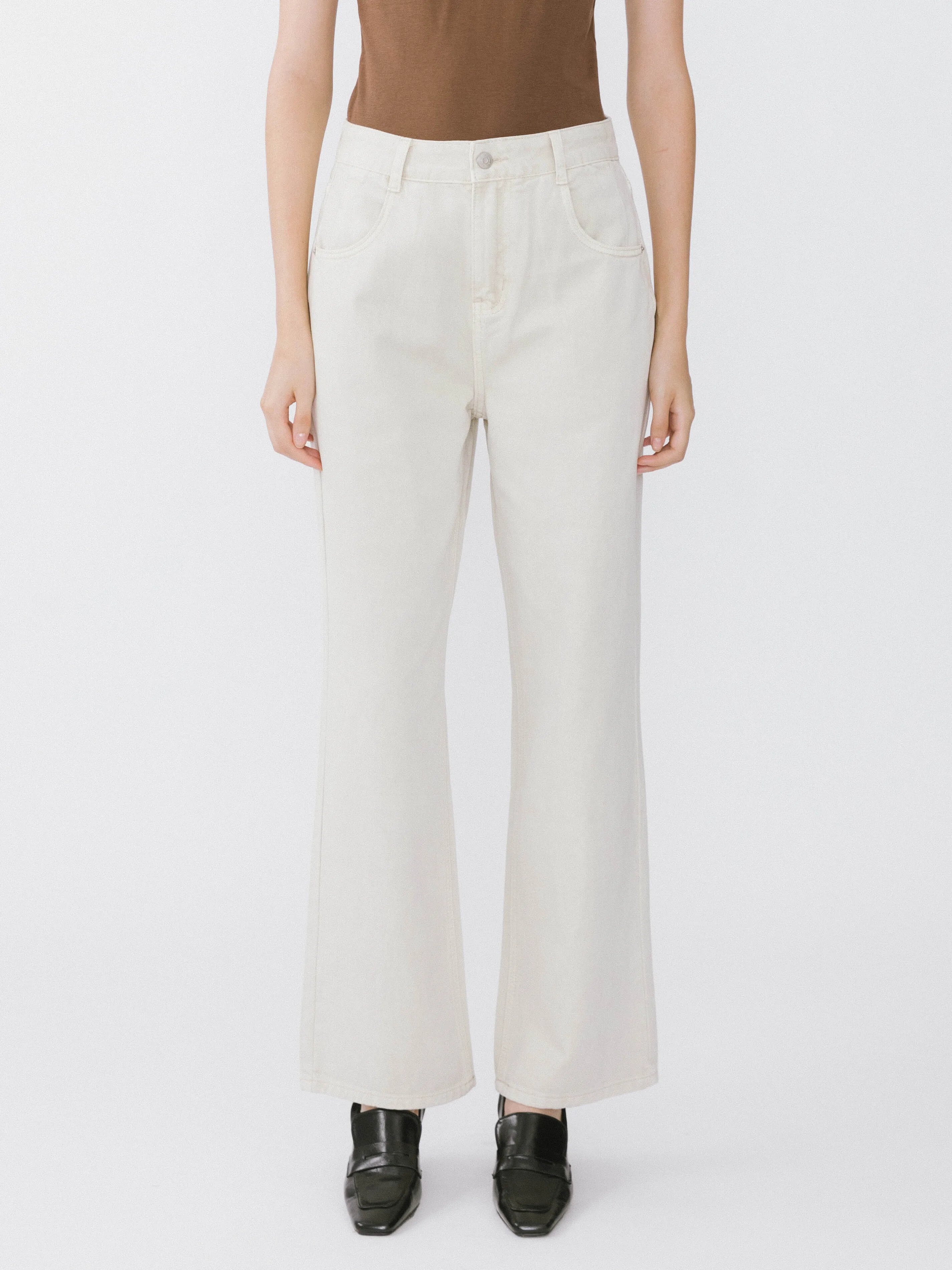 High Waisted Boyfriend Jeans