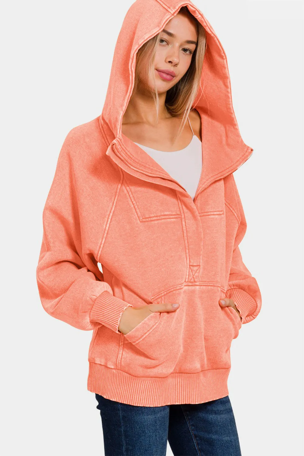 Imagine That Acid Wash Fleece Hoodie