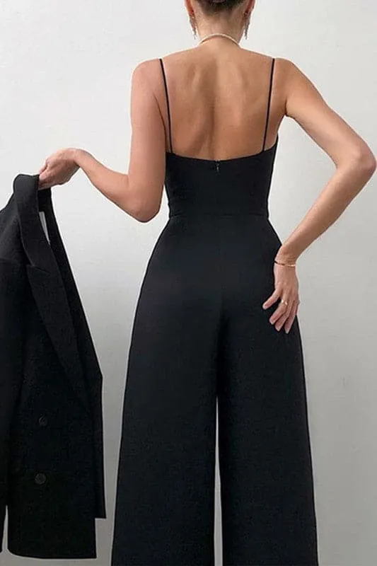 JY925 Elegant Sleeveless Long Romper