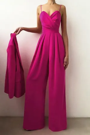 JY925 Elegant Sleeveless Long Romper