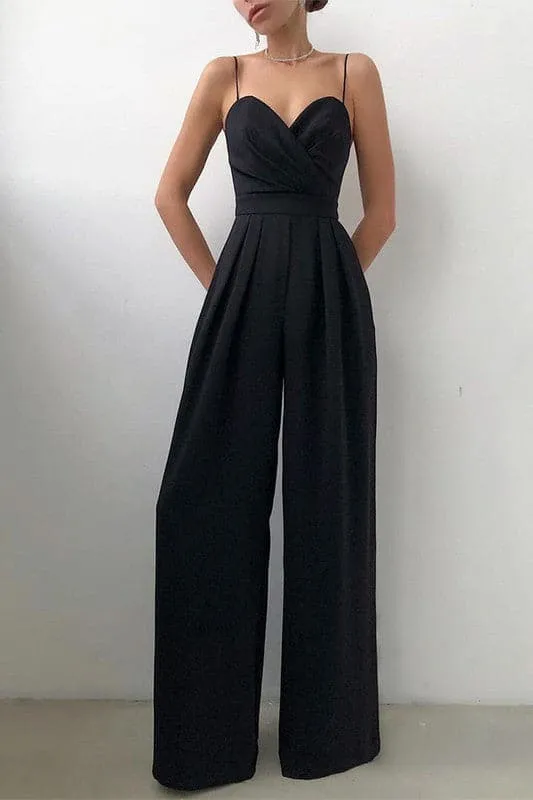 JY925 Elegant Sleeveless Long Romper