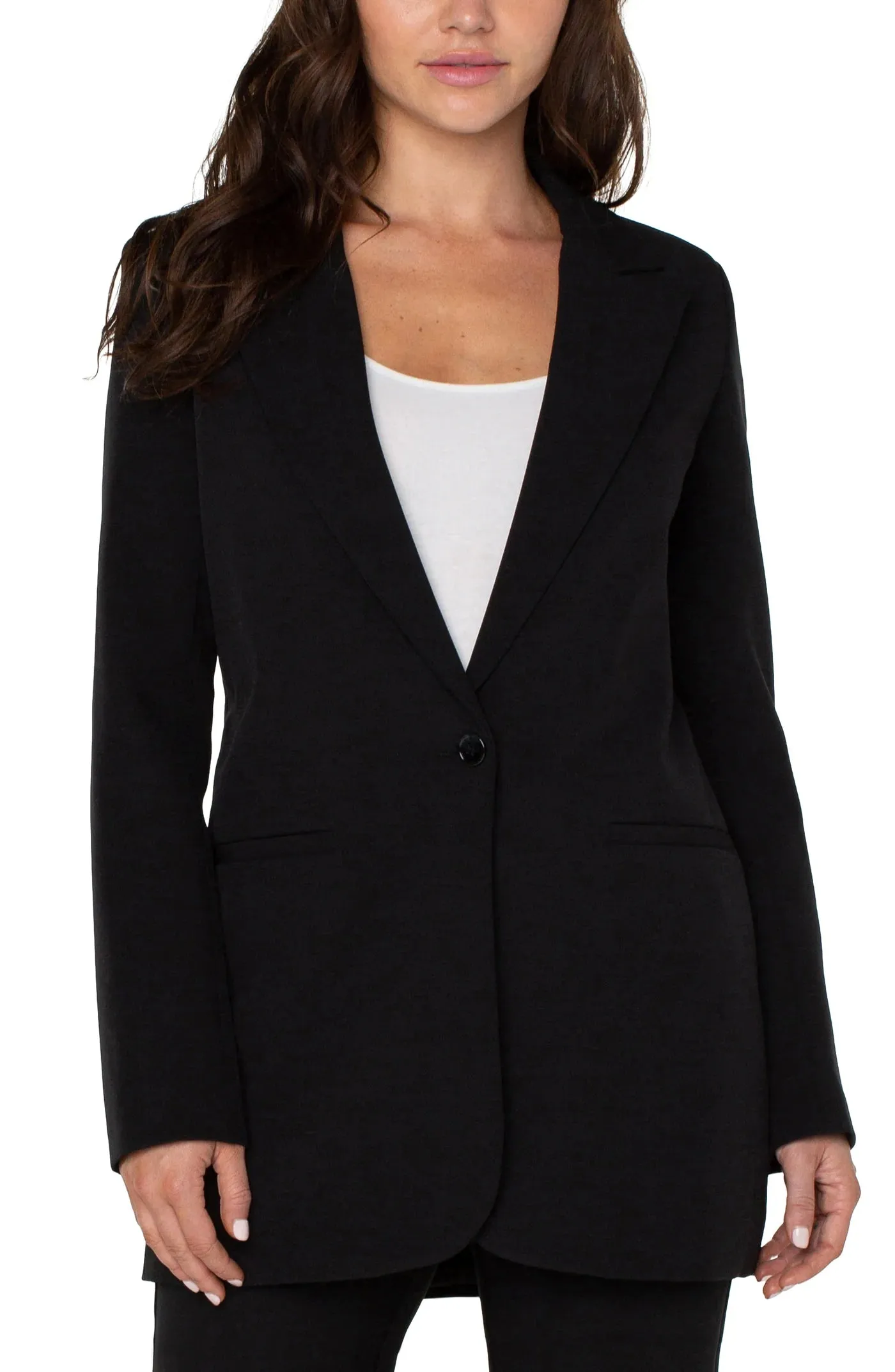 LIVERPOOL LM1148MW1 BUTTON FRONT BOYFRIEND BLAZER