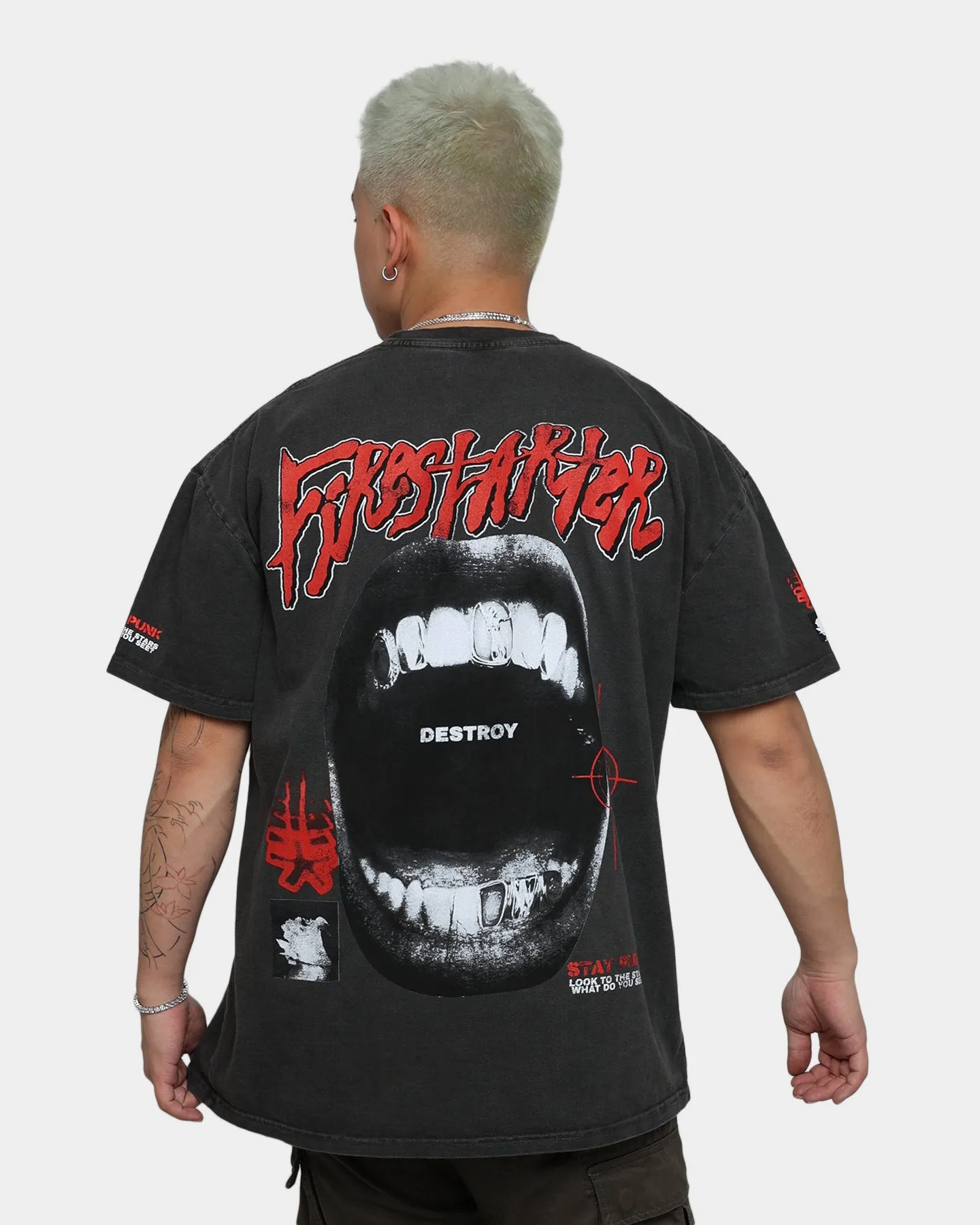 Loiter Firestarter Ultra Premium Vintage T-Shirt Black Wash