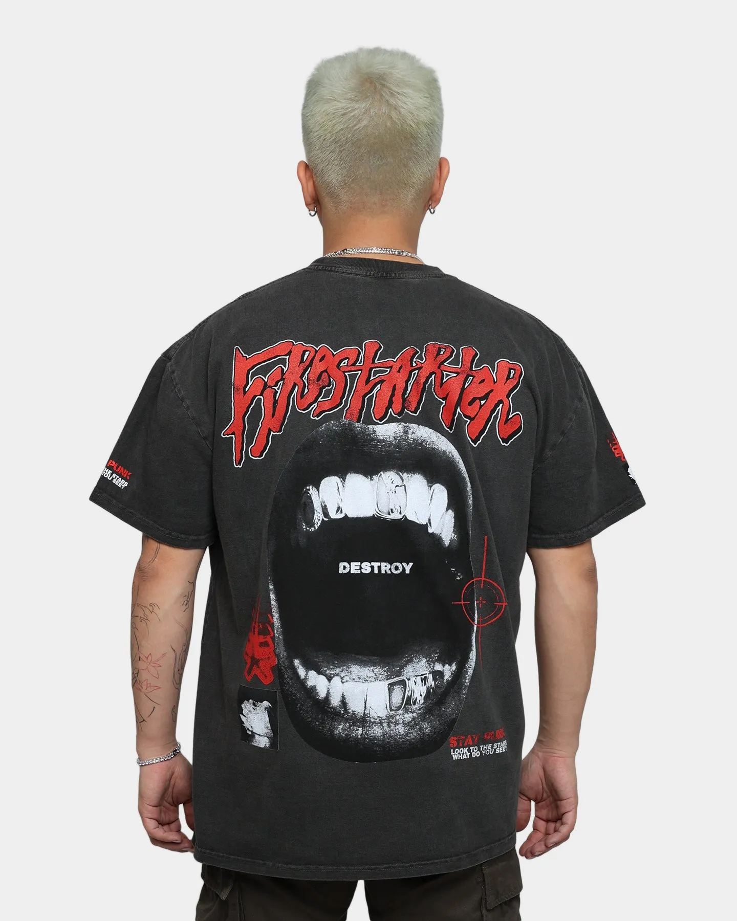 Loiter Firestarter Ultra Premium Vintage T-Shirt Black Wash