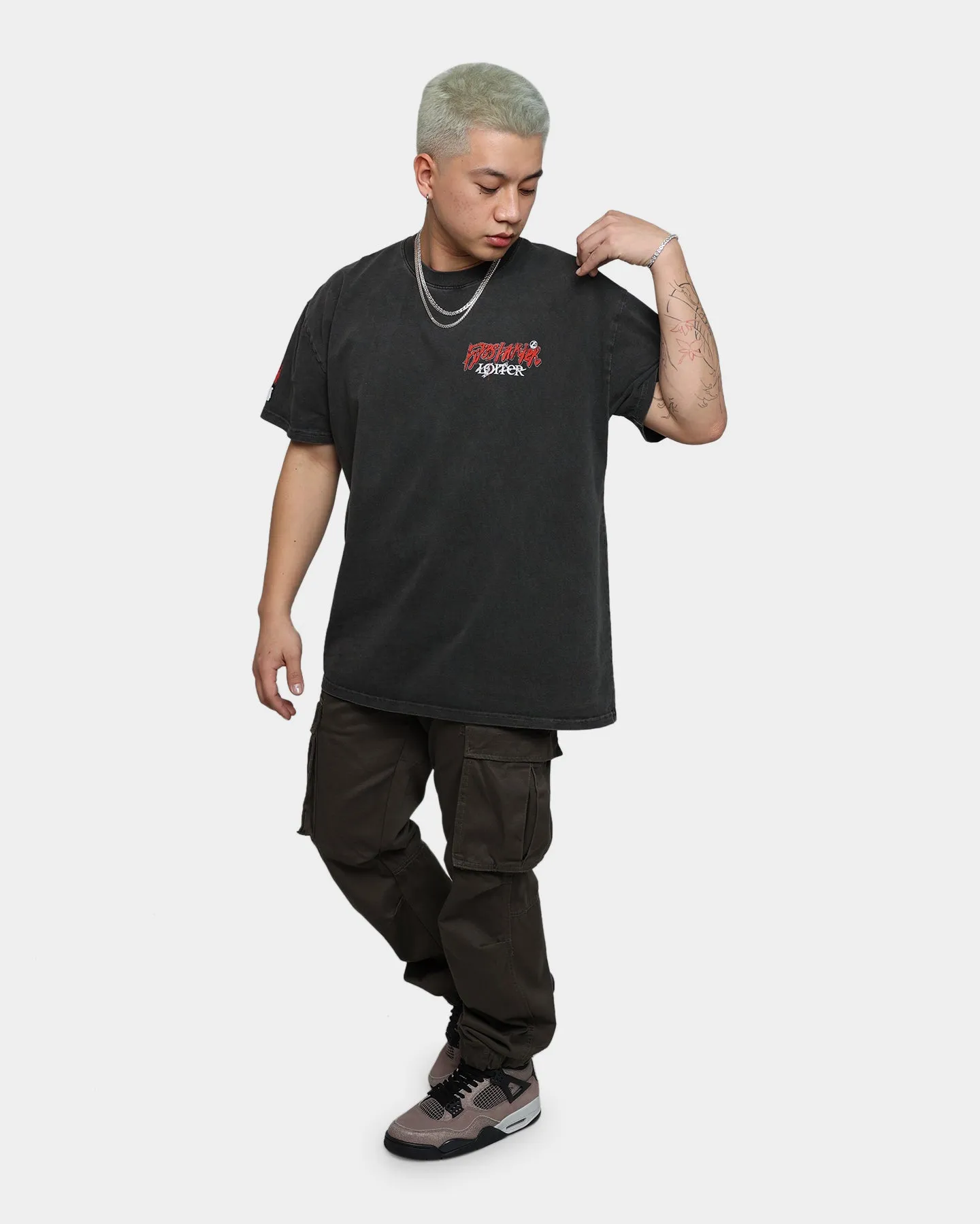 Loiter Firestarter Ultra Premium Vintage T-Shirt Black Wash