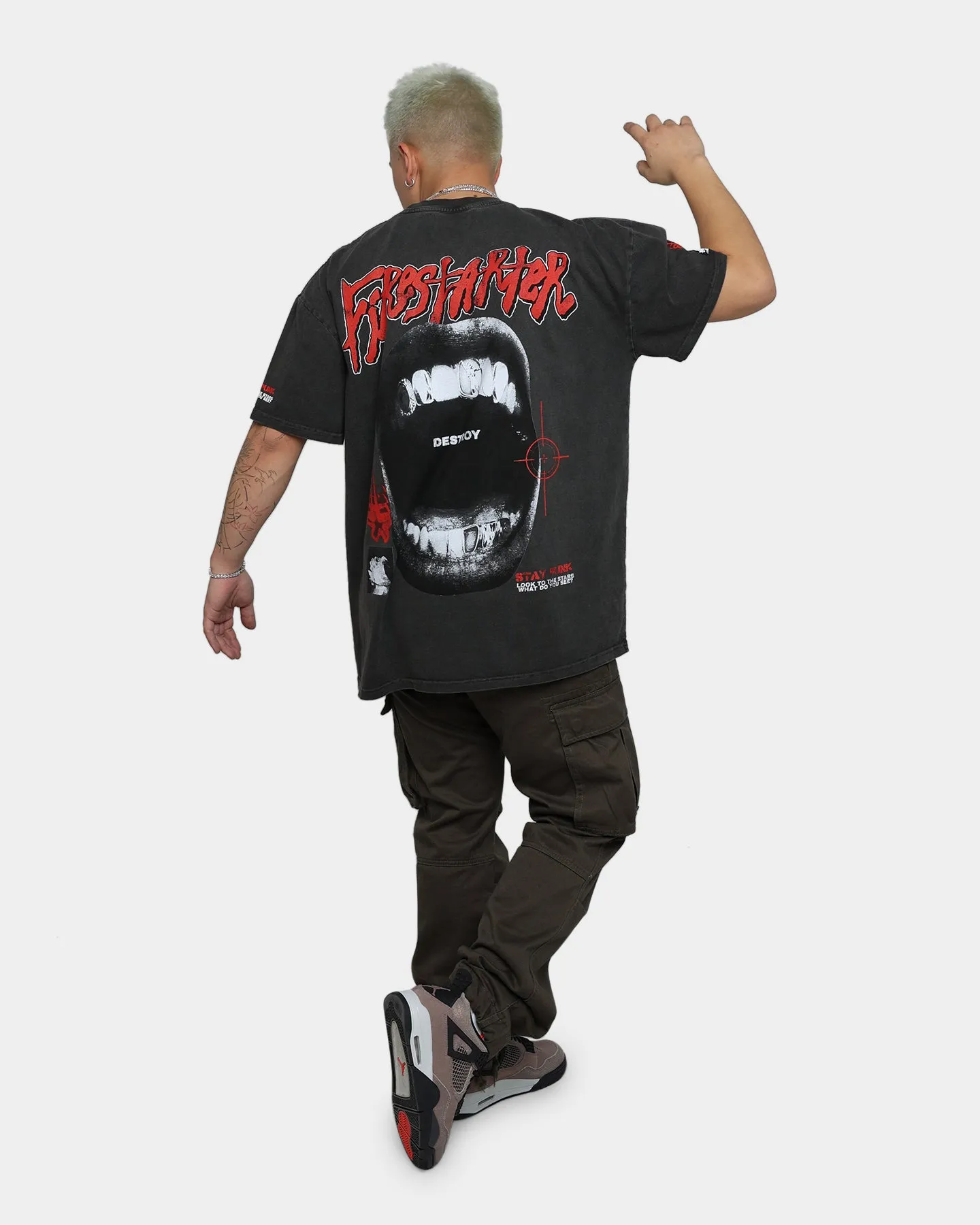 Loiter Firestarter Ultra Premium Vintage T-Shirt Black Wash
