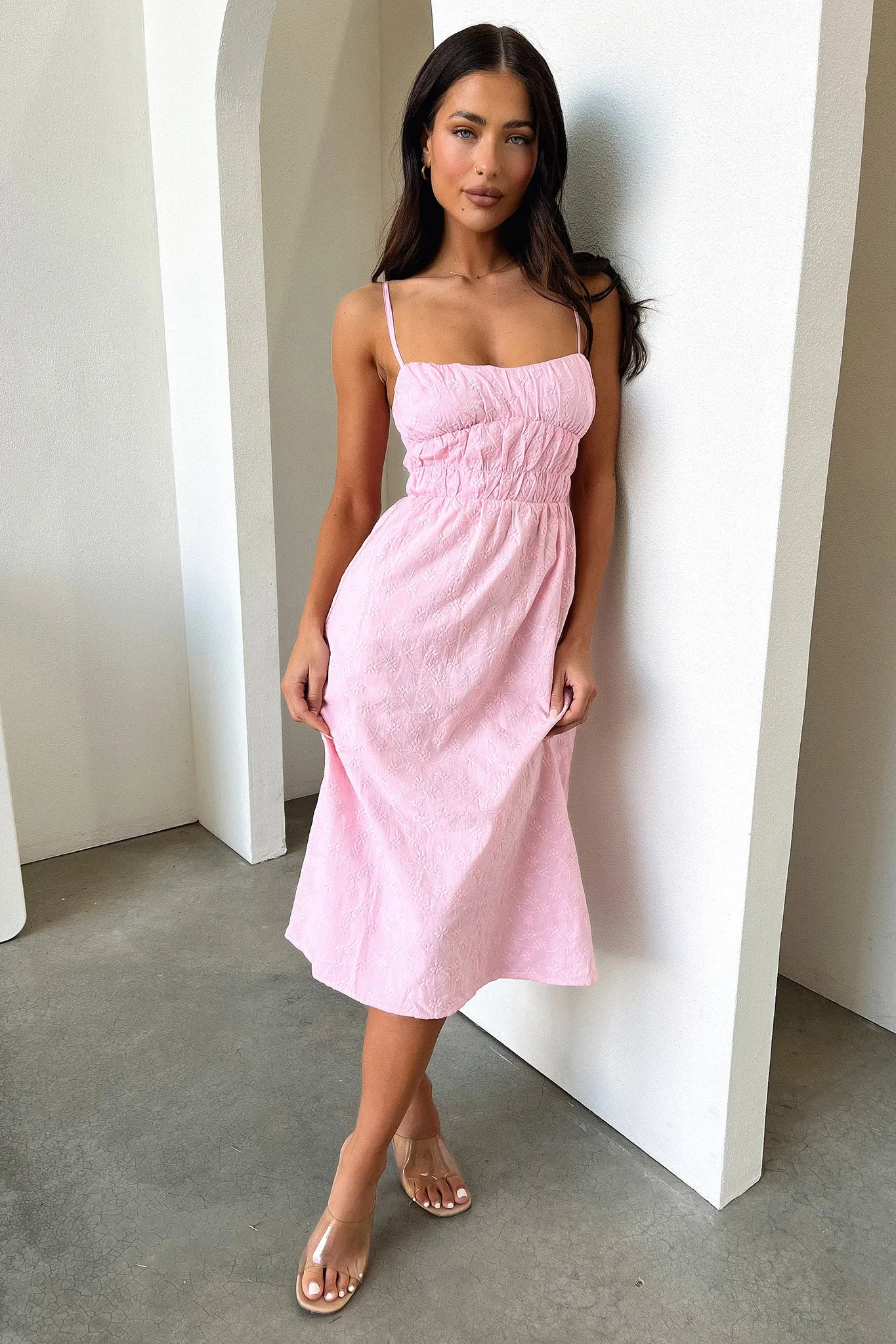 Mik Midi Dress - Pink