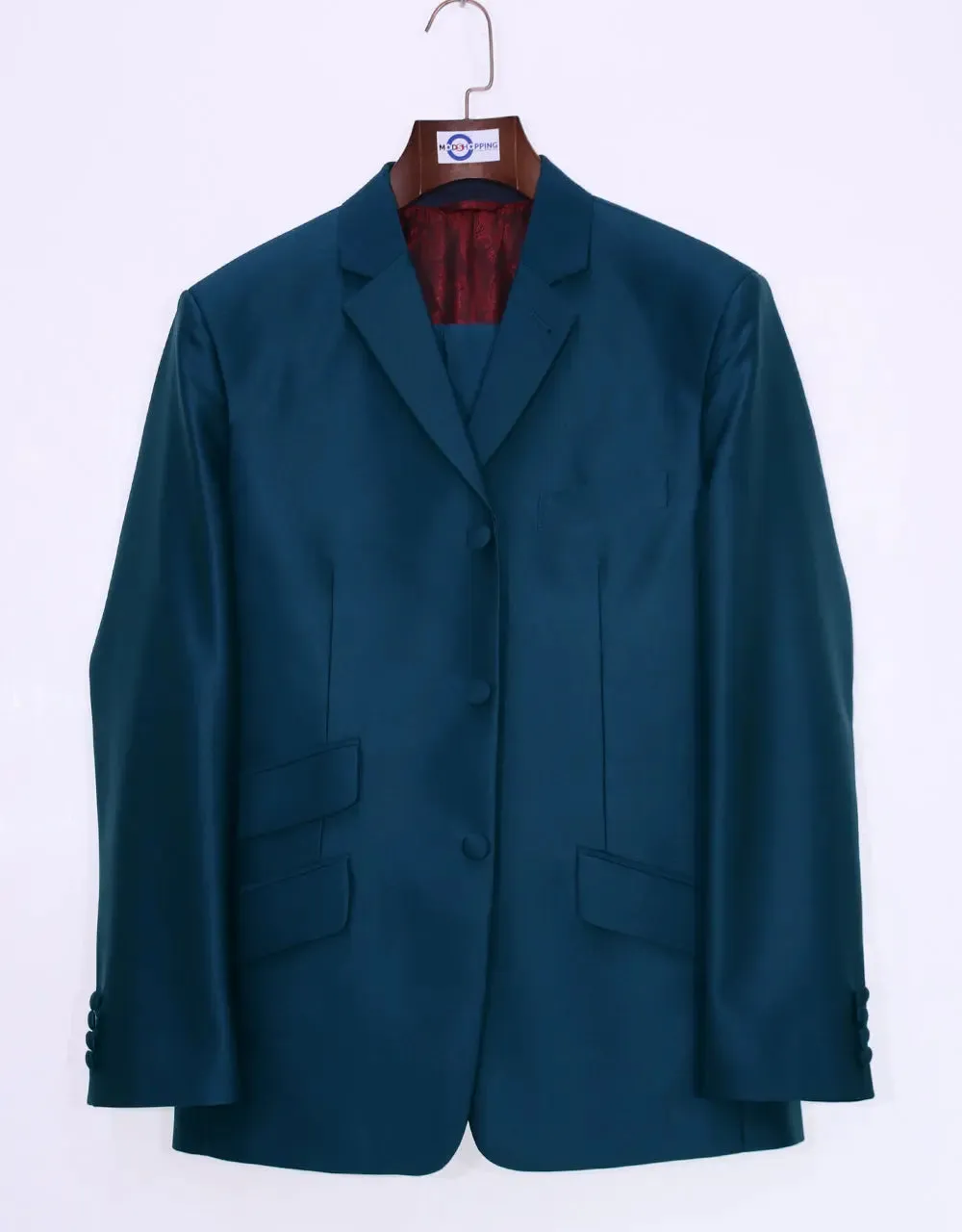 Peacock Blue Tonic Suit