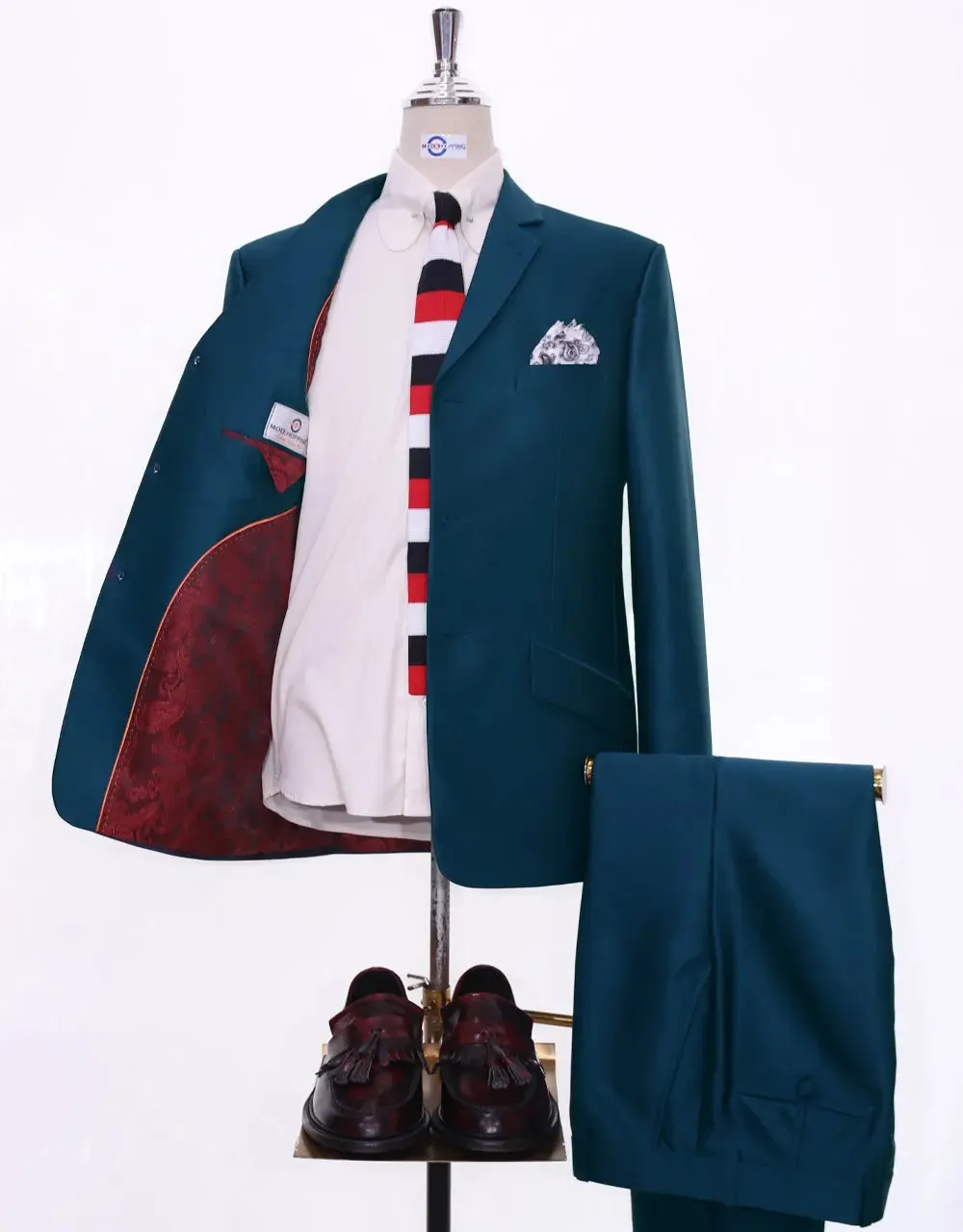Peacock Blue Tonic Suit