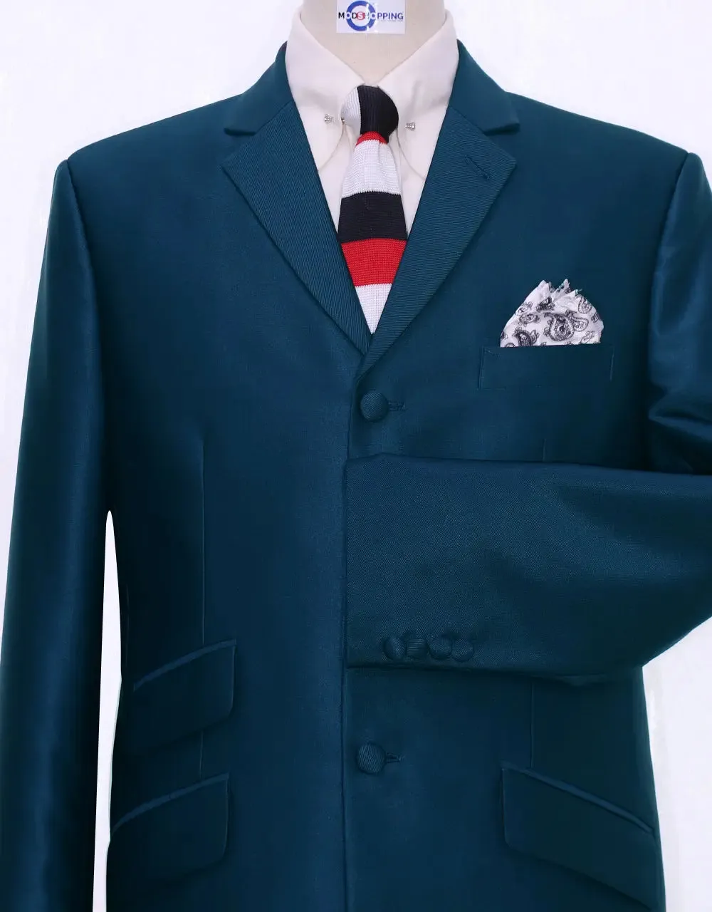 Peacock Blue Tonic Suit