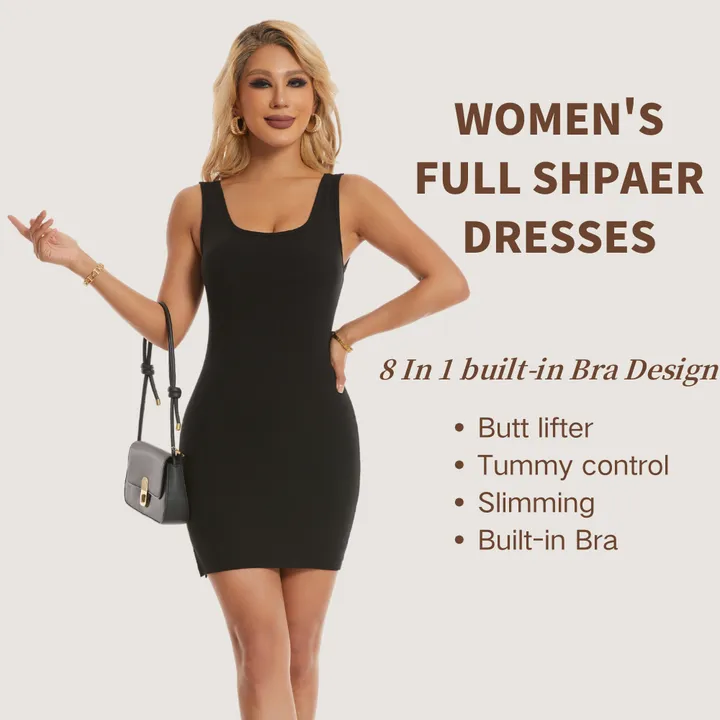 SHAPERLLS Shaper Dress With Built in-فستان مشكل