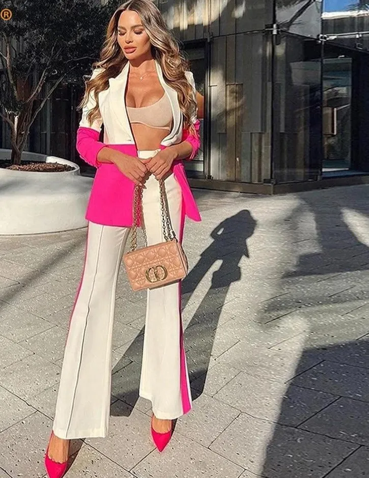 Sophisticated Blazer Pants Set
