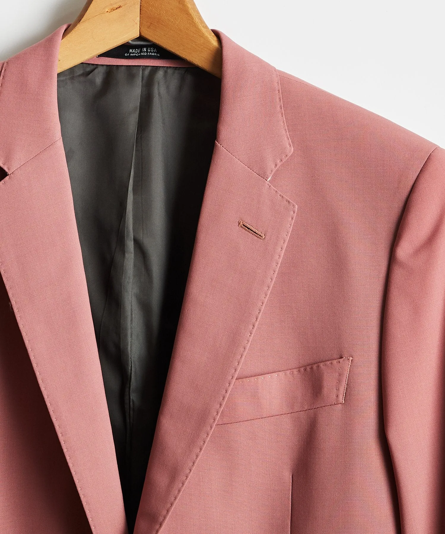 Sutton Wool Gabardine Suit Jacket in Mauve