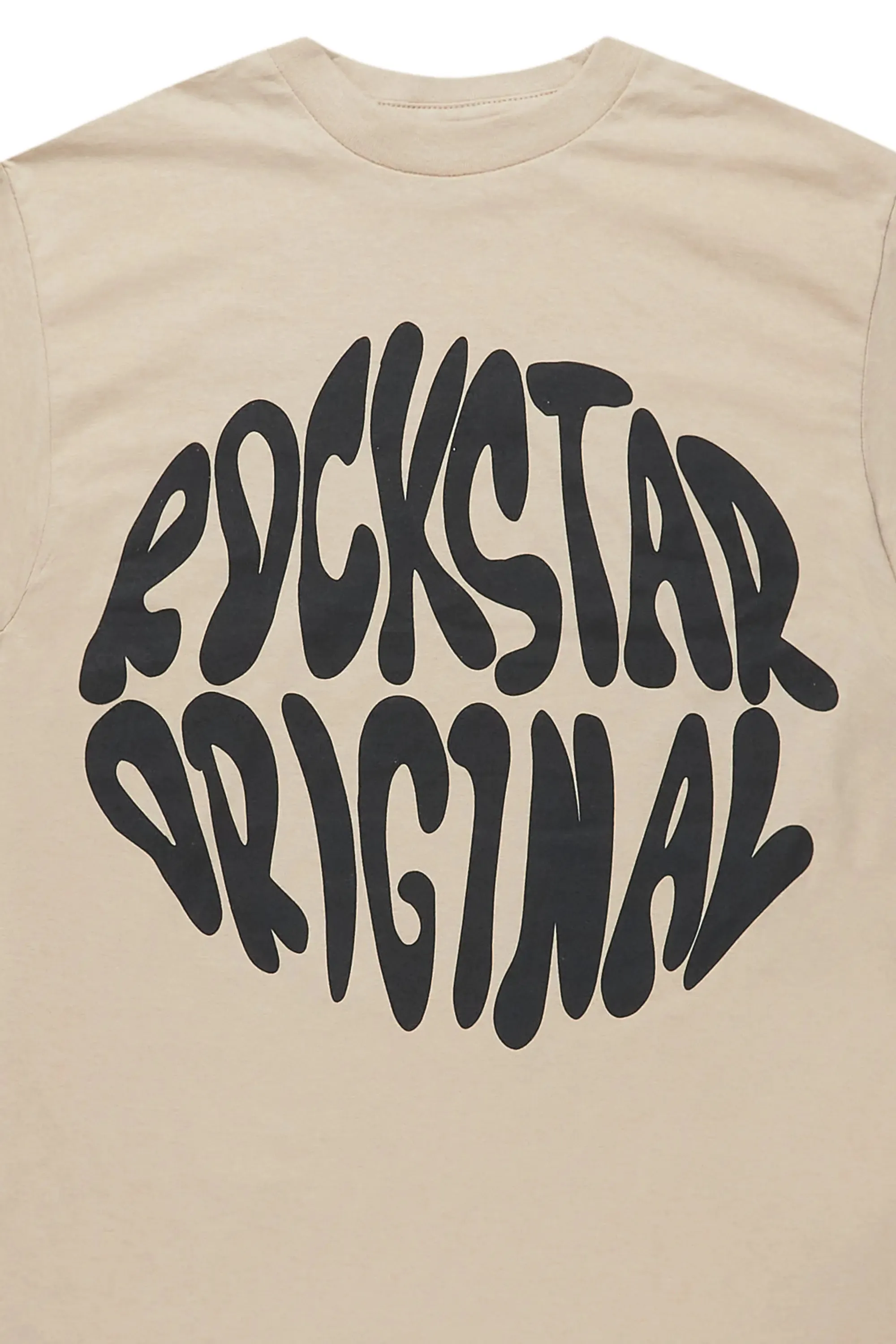 Thierry Beige Graphic T-Shirt
