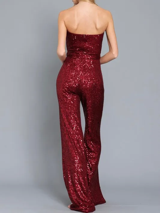 Tube Sequin Jumpsuit