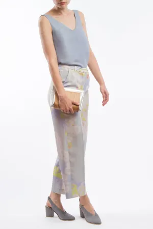 V-neck Top Light-Blue