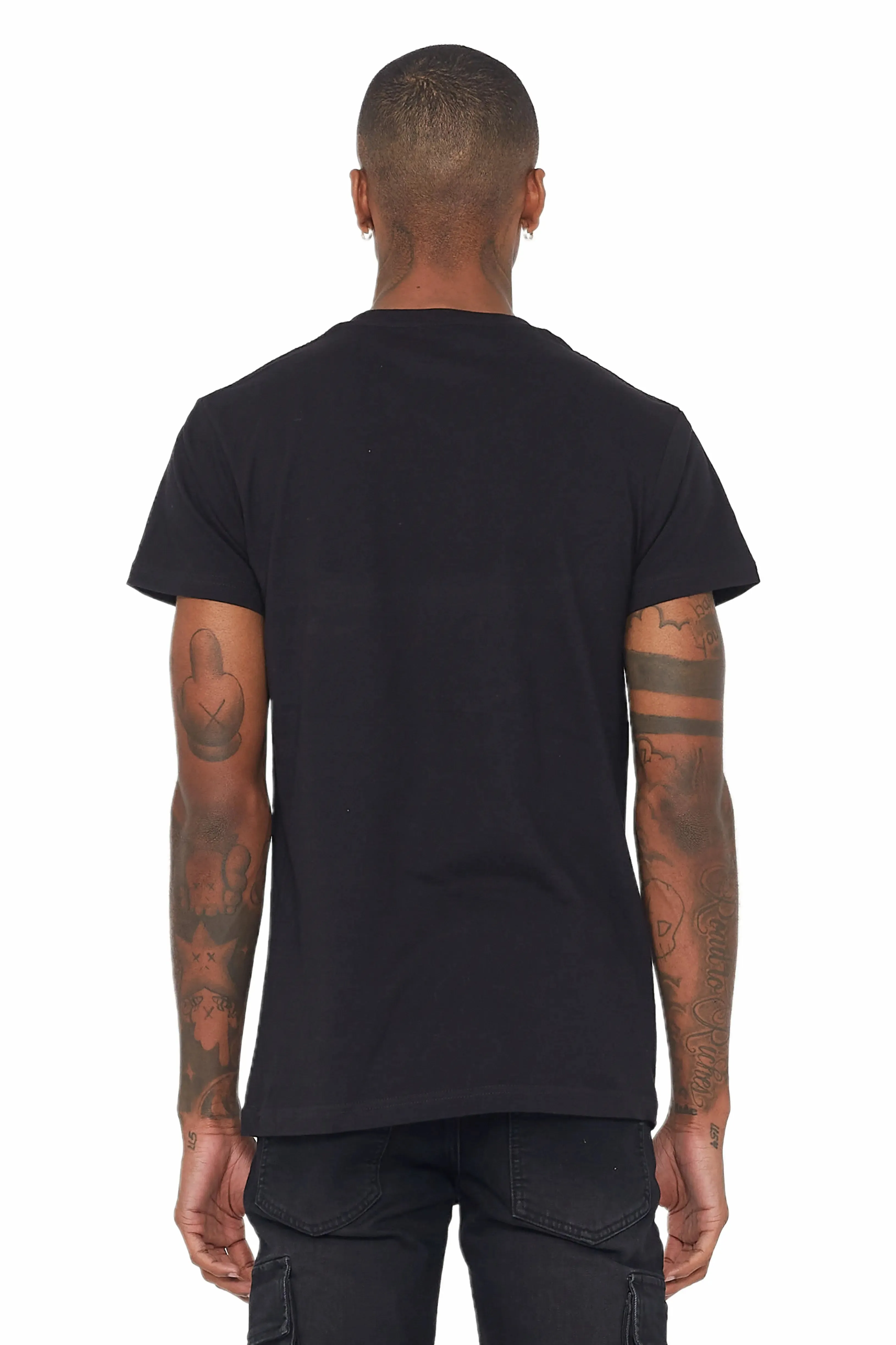 Weave Black Graphic T-Shirt