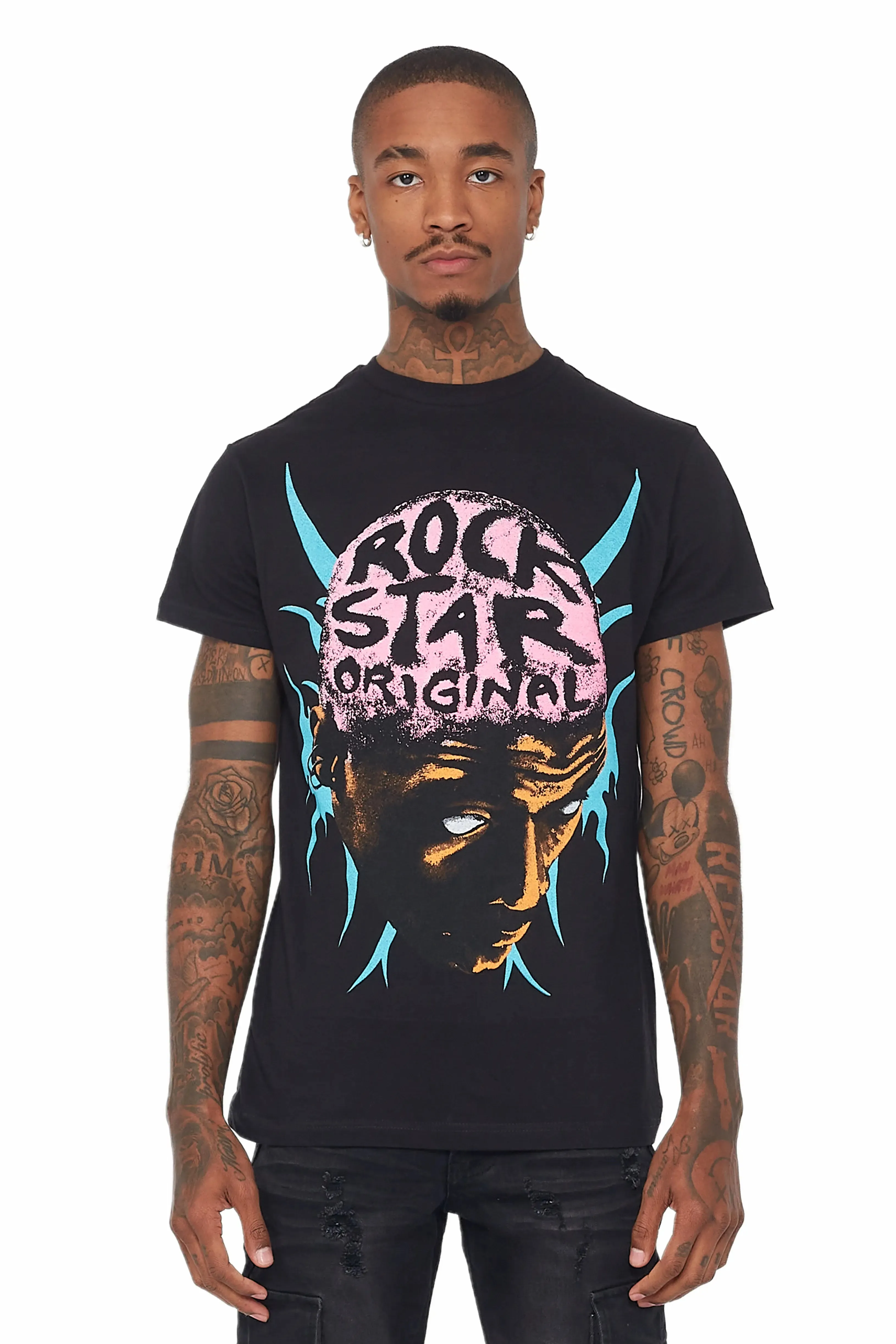 Weave Black Graphic T-Shirt