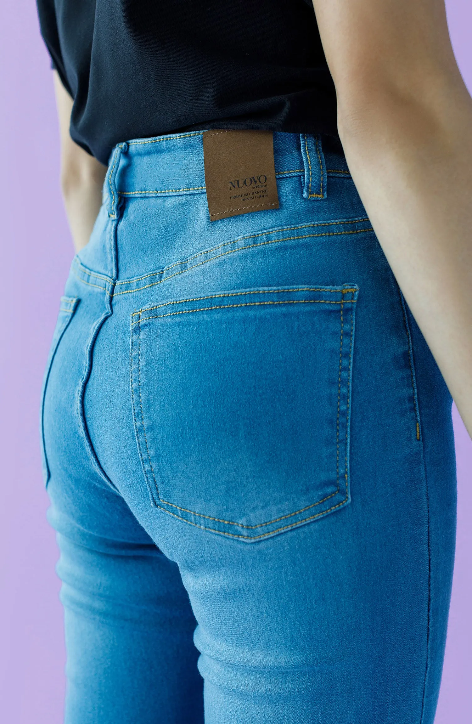 Western 1 Piece Plain Denim Jeans (NW-J-SF-22-002 BLUE)