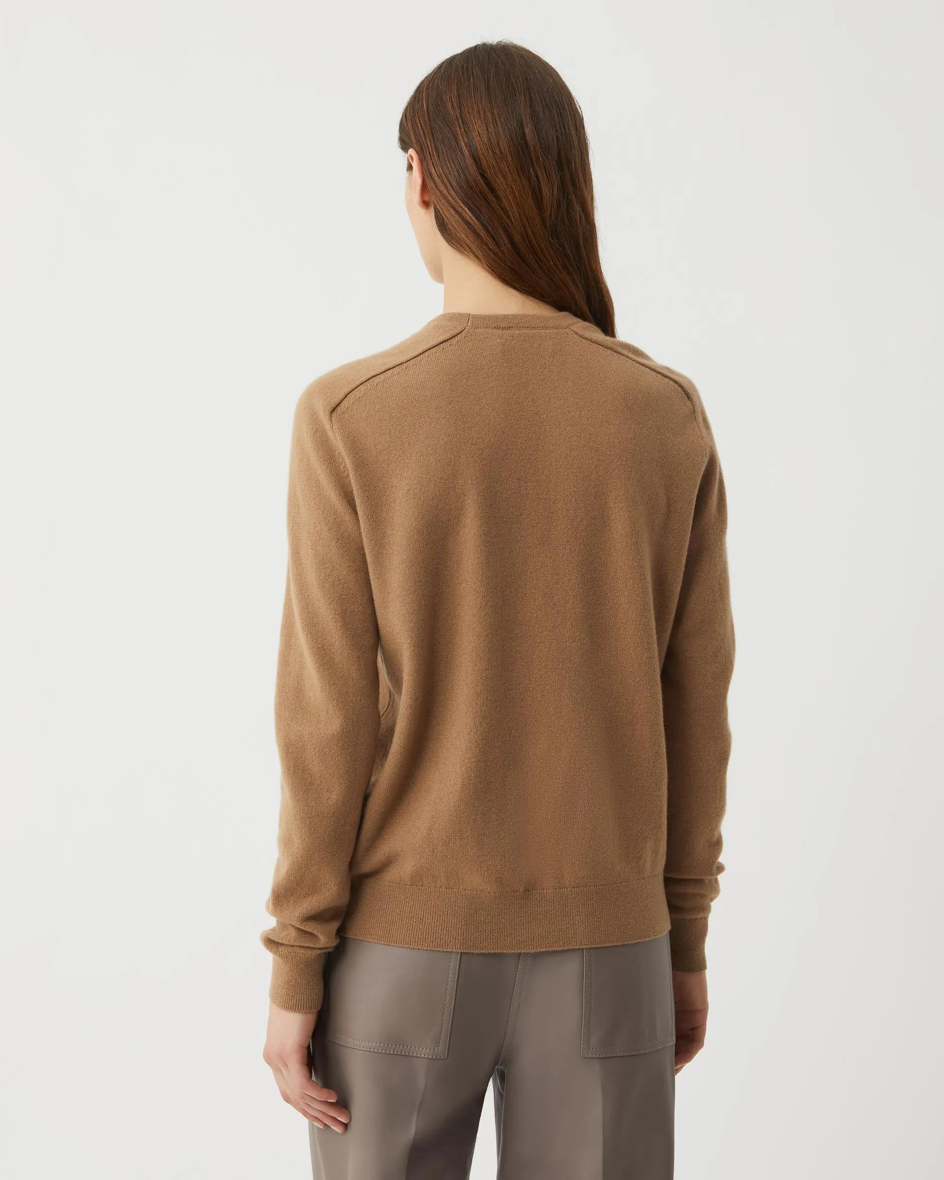 Winnie Sweater in Wool Cashmere, Camel
