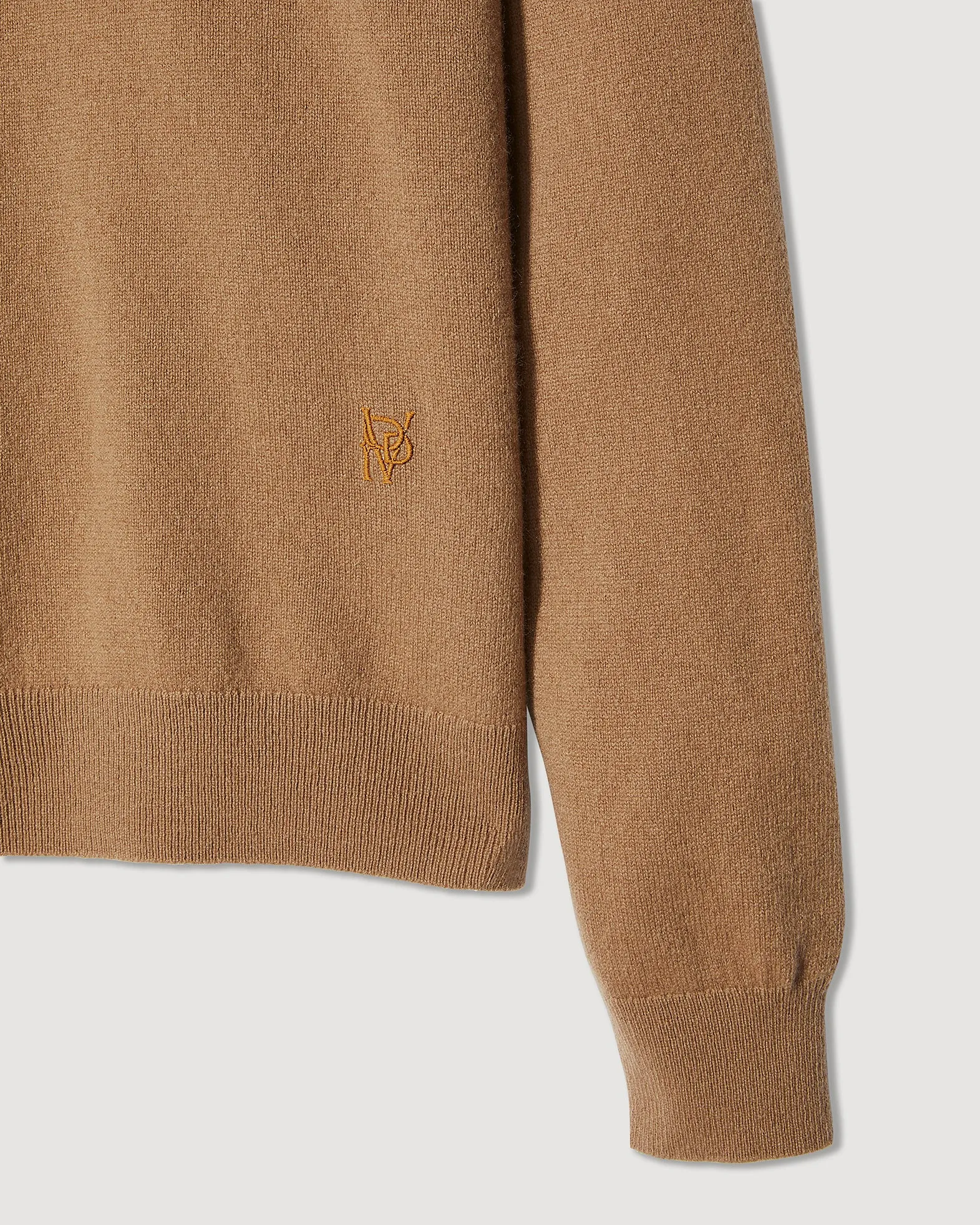 Winnie Sweater in Wool Cashmere, Camel